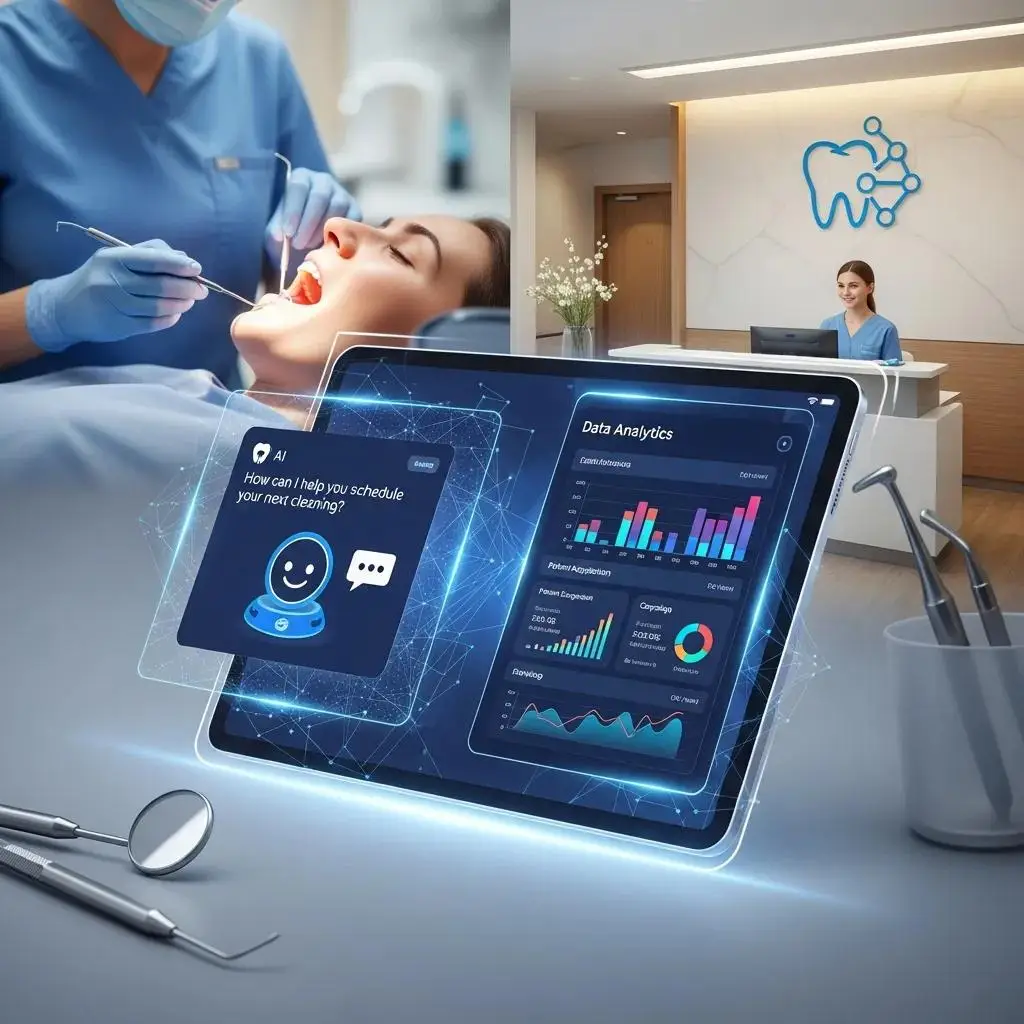 AI technology in dental marketing, highlighting its impact on SEO strategies